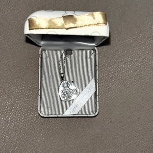 Mickey heart necklace